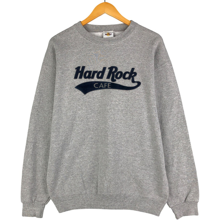 HARD ROCK CAFE Advertising Sweatshirt, Men's Size L cotton gray type Vintage Second Hand