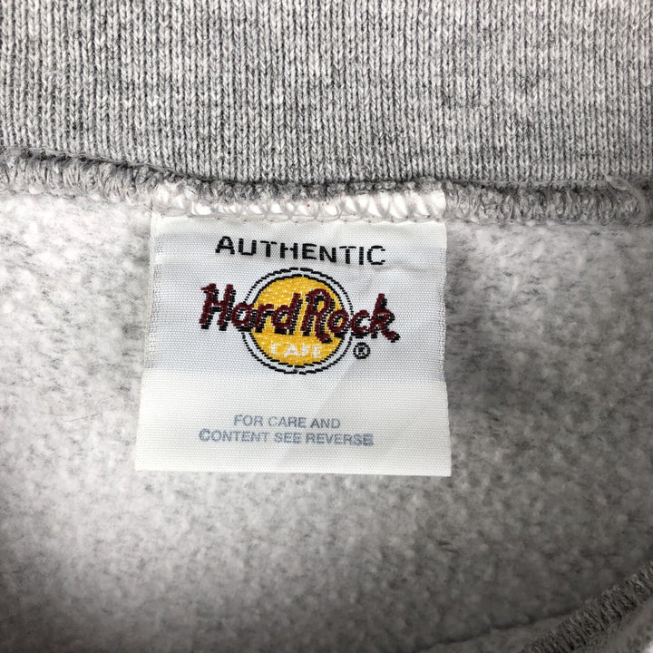 HARD ROCK CAFE Advertising Sweatshirt, Men's Size L cotton gray type Vintage Second Hand