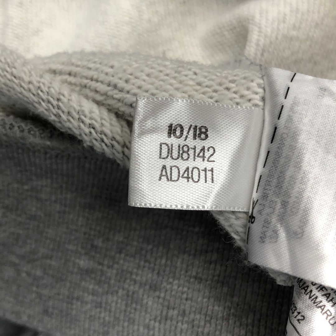 Adidas Trefoil logo sweatshirt, size M, men's cotton gray type Vintage Second Hand