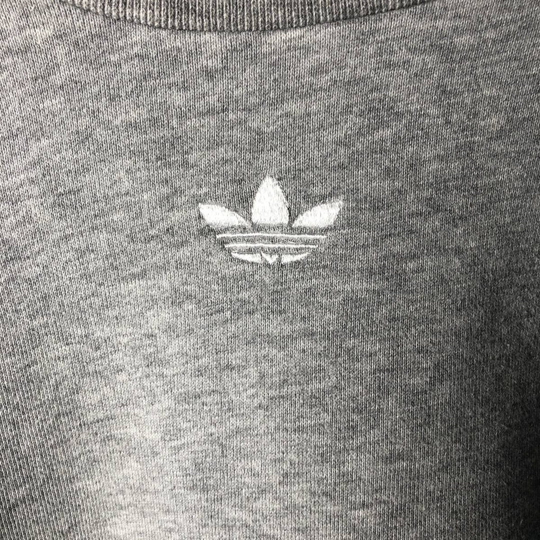 Adidas Trefoil logo sweatshirt, size M, men's cotton gray type Vintage Second Hand