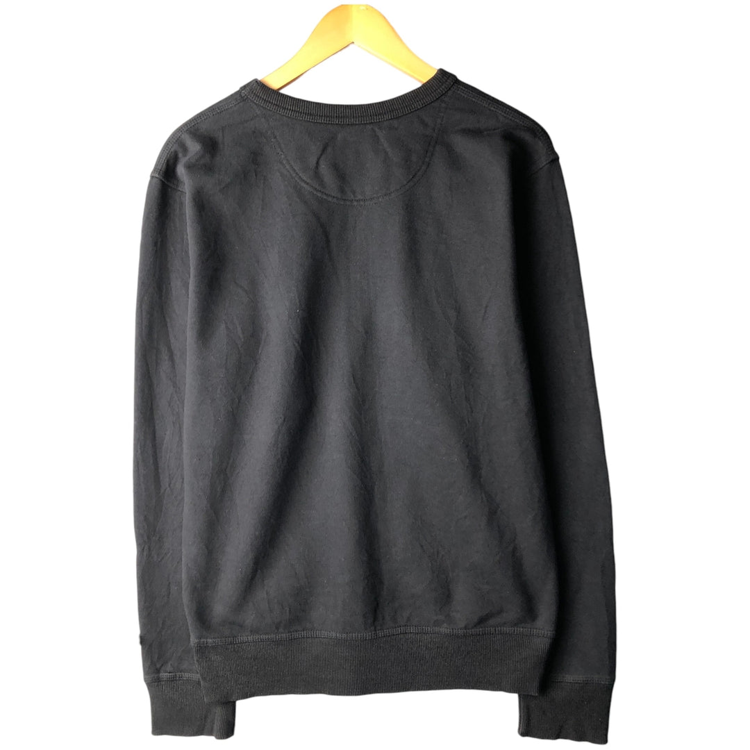 Champion Authentic Athletics Wear One-Point Logo Sweatshirt, Men's Size Small cotton black type Vintage Second Hand