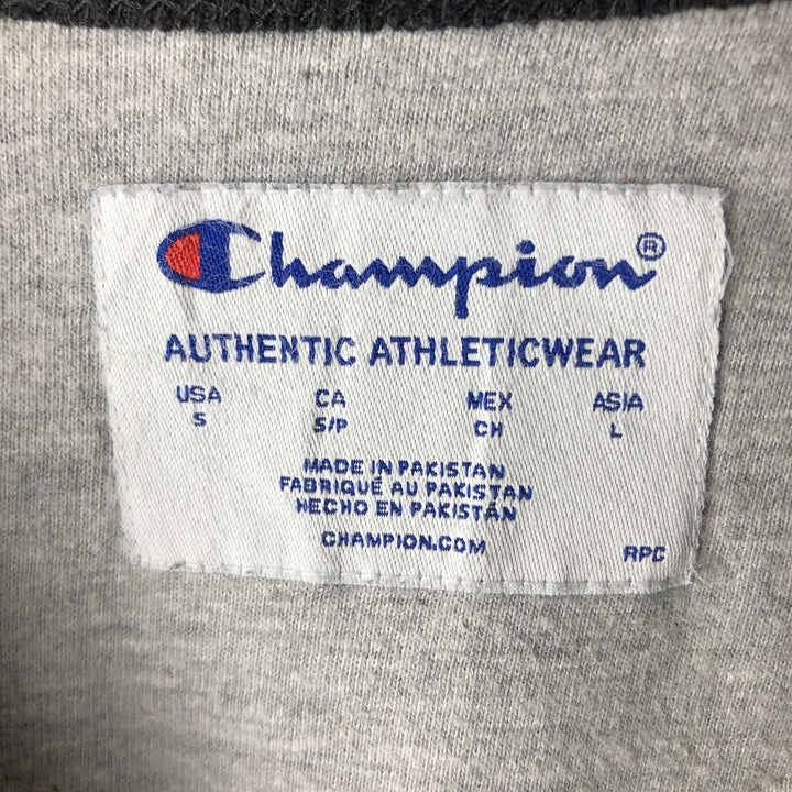 Champion Authentic Athletics Wear One-Point Logo Sweatshirt, Men's Size Small cotton black type Vintage Second Hand