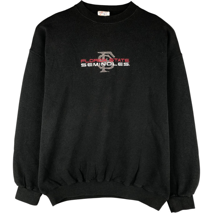 Vintage 90'S Majestic college sweatshirt, made in the USA, size XL, men's cotton black type Vintage Second Hand