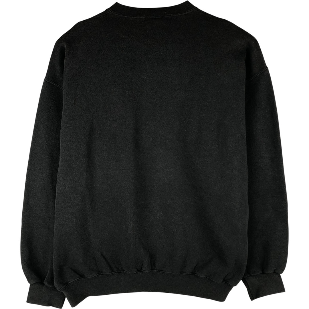 Vintage 90'S Majestic college sweatshirt, made in the USA, size XL, men's cotton black type Vintage Second Hand