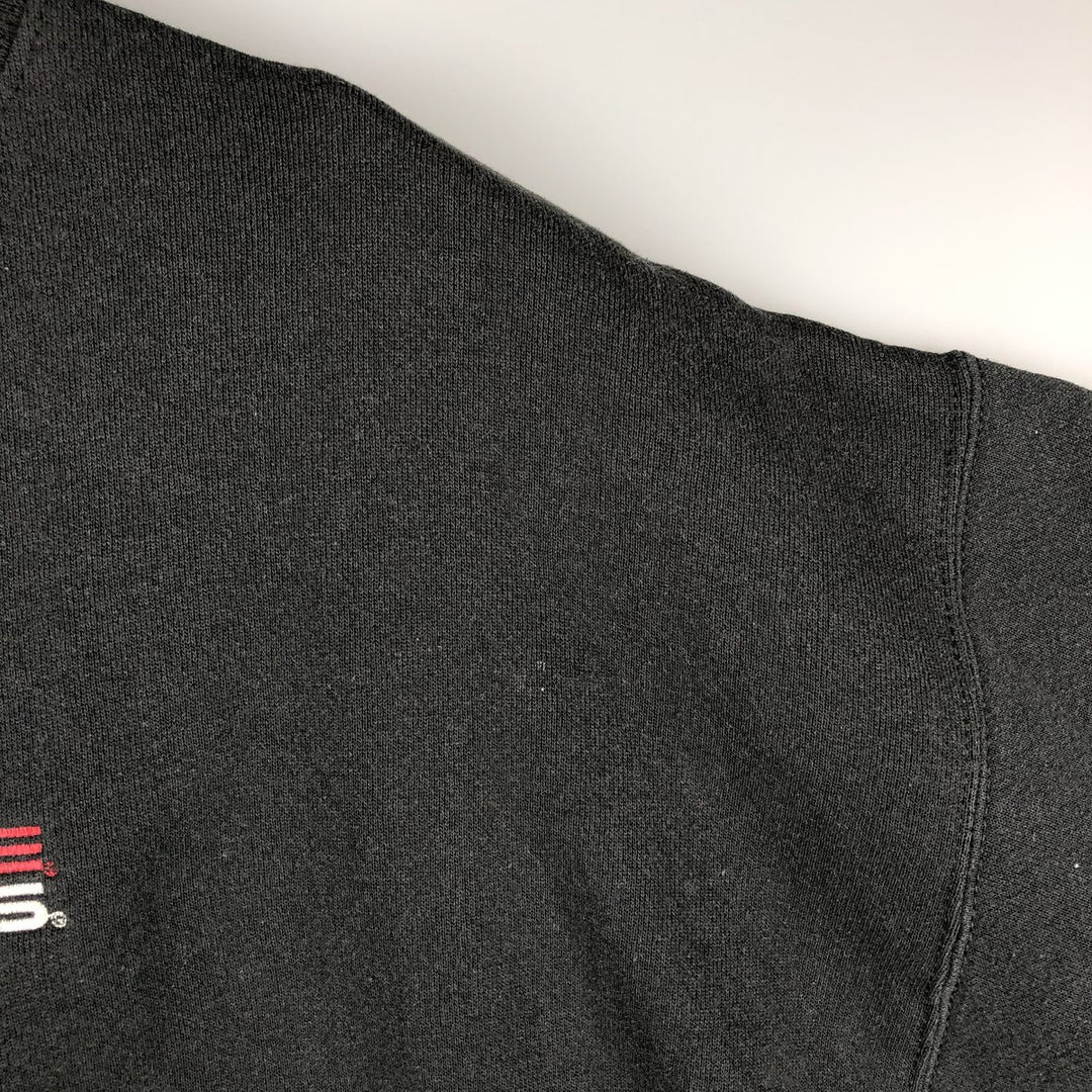 Vintage 90'S Majestic college sweatshirt, made in the USA, size XL, men's cotton black type Vintage Second Hand