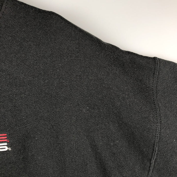 Vintage 90'S Majestic college sweatshirt, made in the USA, size XL, men's cotton black type Vintage Second Hand