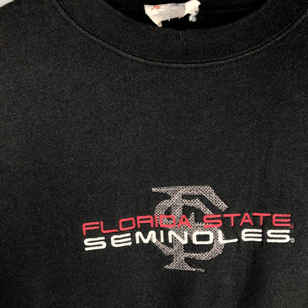 Vintage 90'S Majestic college sweatshirt, made in the USA, size XL, men's cotton black type Vintage Second Hand