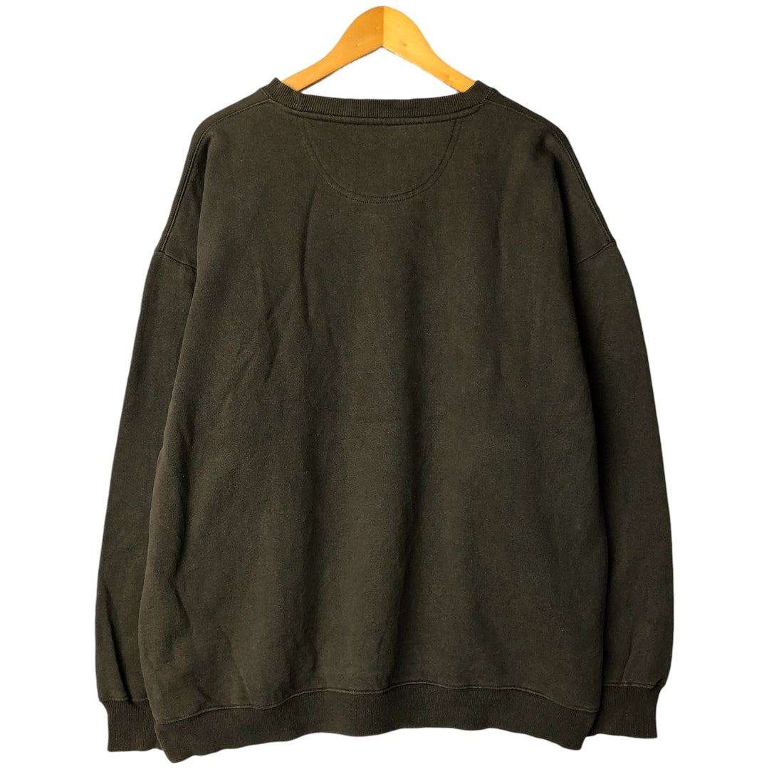 BIG DOGS Dog Print Sweatshirt, Men's Size L cotton Khaki type Vintage Second Hand