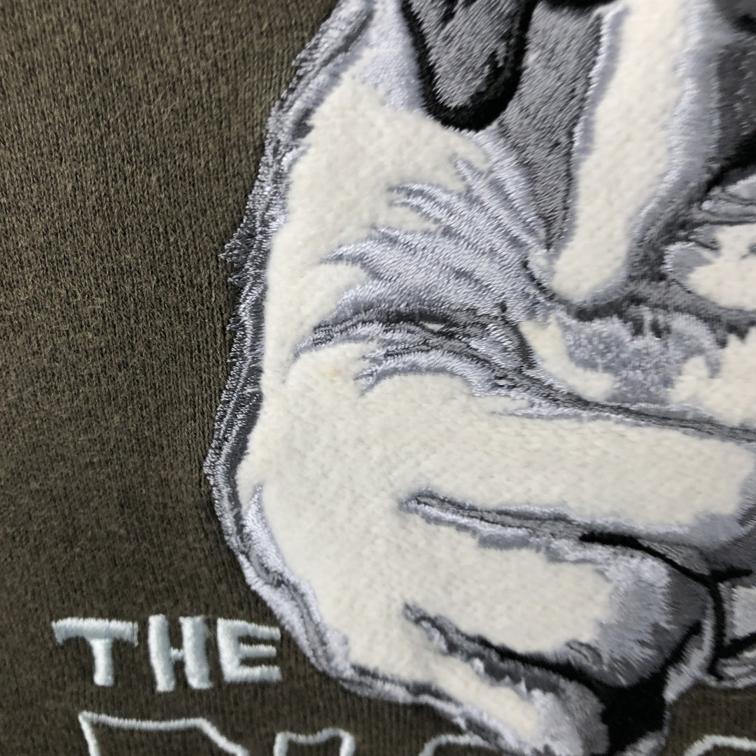 BIG DOGS Dog Print Sweatshirt, Men's Size L cotton Khaki type Vintage Second Hand