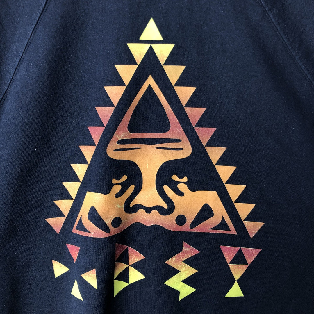 Obey logo sweatshirt, made in the USA, men's size M cotton black type Vintage Second Hand