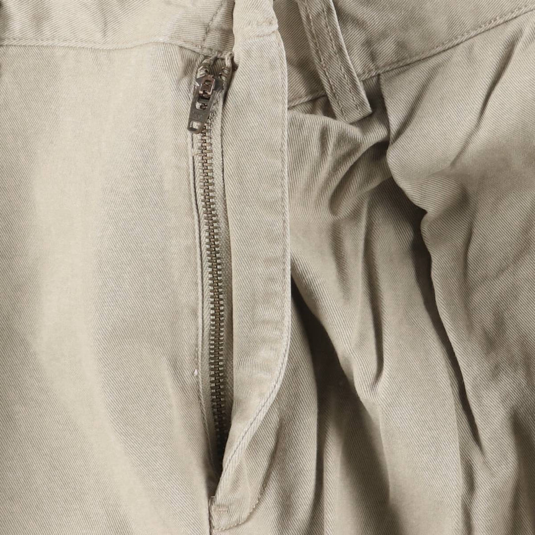 Ralph Lauren POLO by Ralph Lauren ETHAN PANT, two-pleat chino pants, men's size W35 cotton Beige type Vintage Second Hand