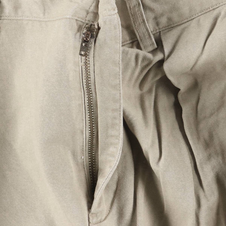 Ralph Lauren POLO by Ralph Lauren ETHAN PANT, two-pleat chino pants, men's size W35 cotton Beige type Vintage Second Hand