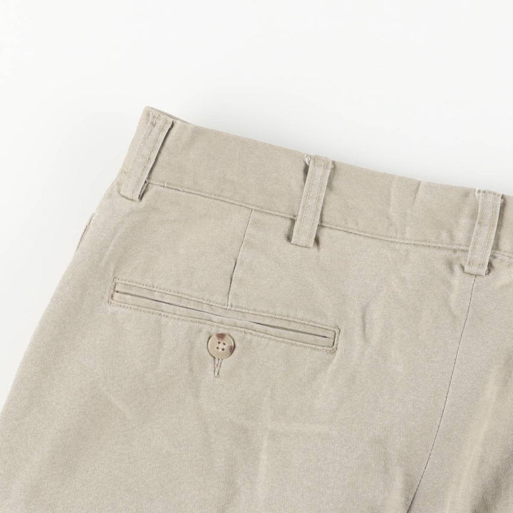 Ralph Lauren POLO by Ralph Lauren ETHAN PANT, two-pleat chino pants, men's size W35 cotton Beige type Vintage Second Hand