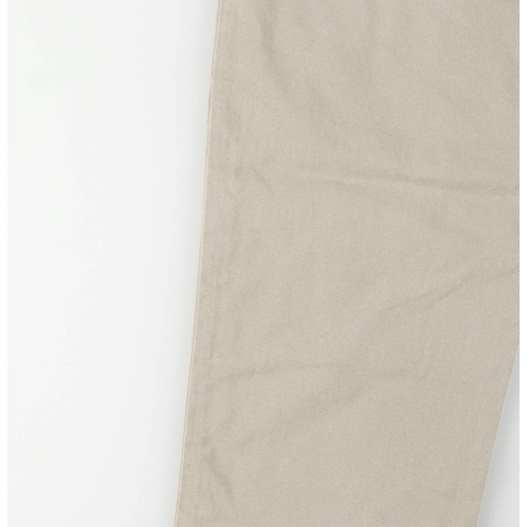 Ralph Lauren POLO by Ralph Lauren ETHAN PANT, two-pleat chino pants, men's size W35 cotton Beige type Vintage Second Hand