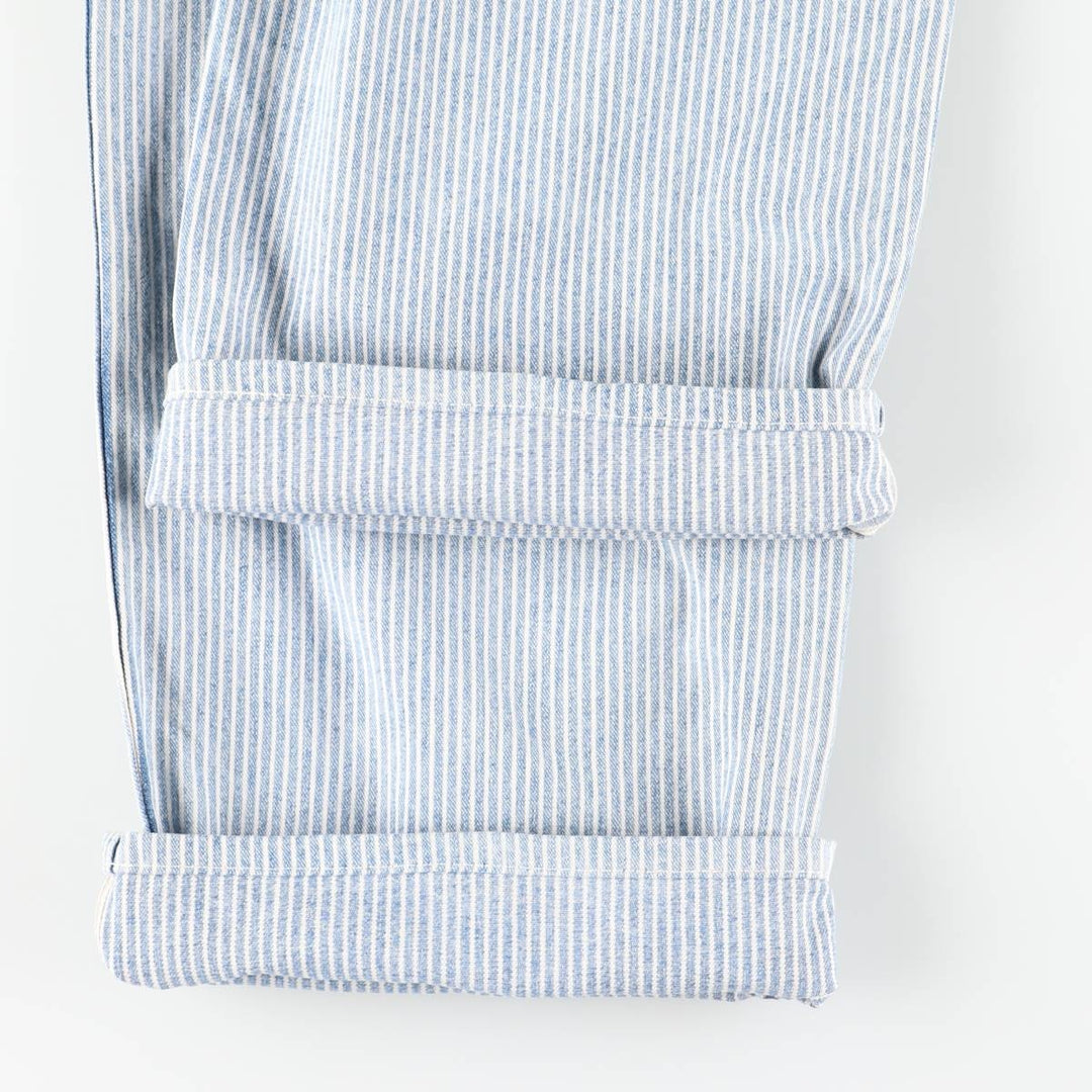 GAP Carpenter Stripe Pattern Denim Painter Pants, Women's XL (W33) cotton blue type Vintage Second Hand