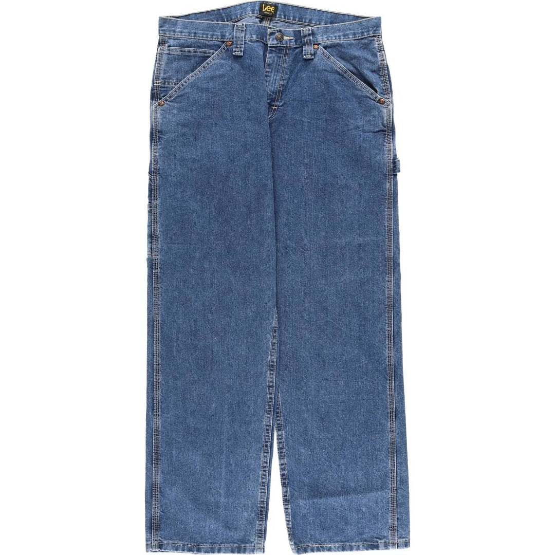 Lee Loose Fit Denim Painter Pants, Men's, Size 34 cotton blue type Vintage Second Hand