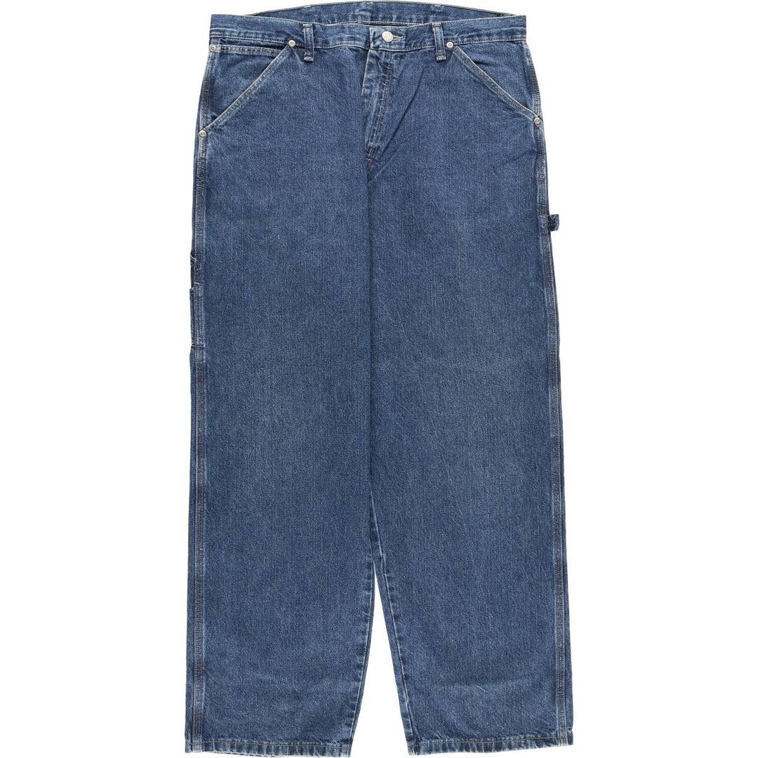 00'S Wrangler Denim Painter Pants Men's W35 cotton blue type Vintage Second Hand