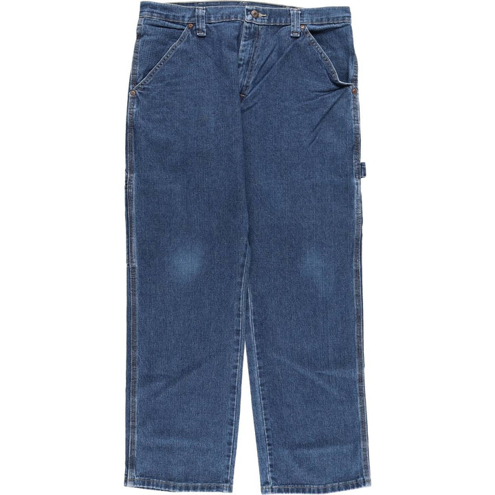 00'S Wrangler Denim Painter Pants Men's W35 cotton blue type Vintage Second Hand