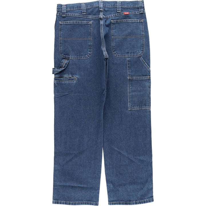 00'S Wrangler Denim Painter Pants Men's W35 cotton blue type Vintage Second Hand