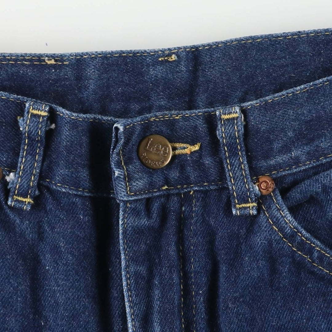 Lee RIDERS Riders Straight Denim Pants, Made in USA, Women's Size L (W27) cotton blue type Vintage Second Hand