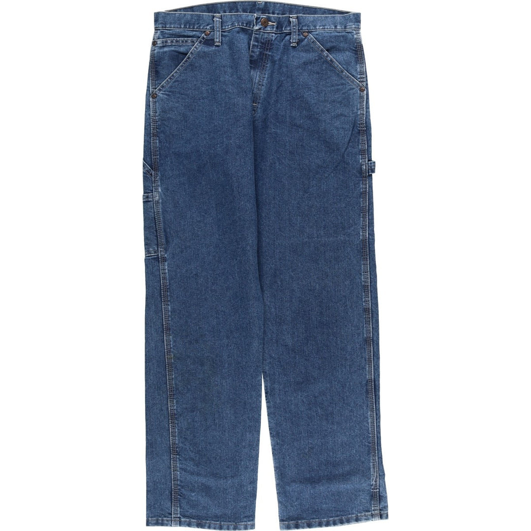 00'S Wrangler CARPENTER denim painter pants for men, equivalent to W34 cotton blue type Vintage Second Hand
