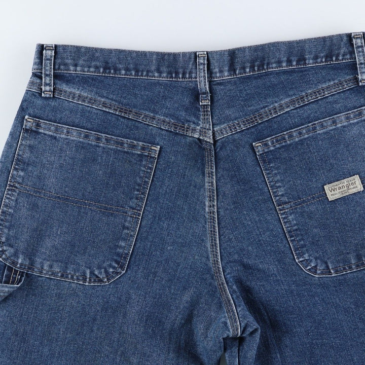 00'S Wrangler CARPENTER denim painter pants for men, equivalent to W34 cotton blue type Vintage Second Hand