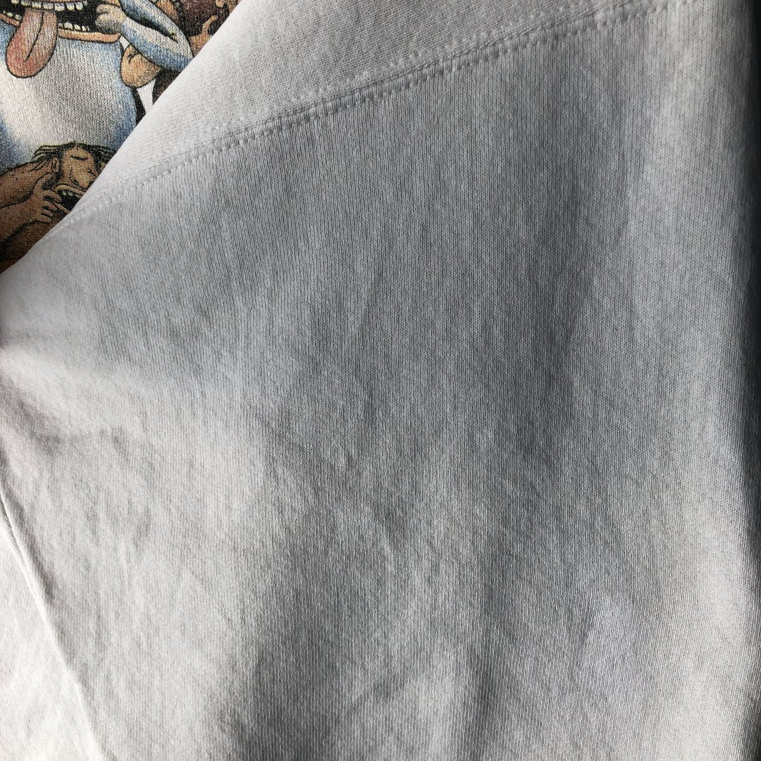 90'S ONEITA The Far Side character sweatshirt, Made in USA, Men's XL, Vintage cotton white type Vintage Second Hand