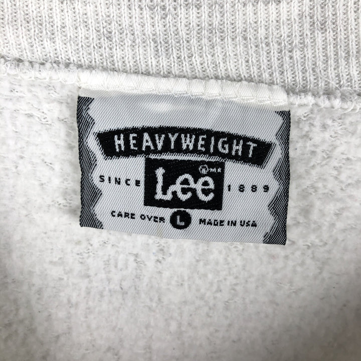 Vintage 90'S Lee blank sweatshirt, made in the USA, size L, men's cotton gray type Vintage Second Hand
