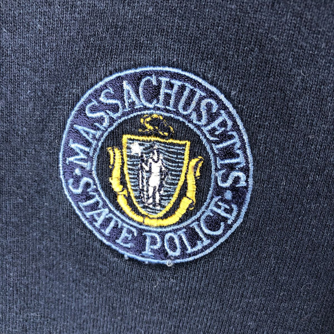 Vintage 90'S SOFFE Heavy Cotton Sweatshirt, Made in USA, Men's Size XL cotton navy blue type Vintage Second Hand