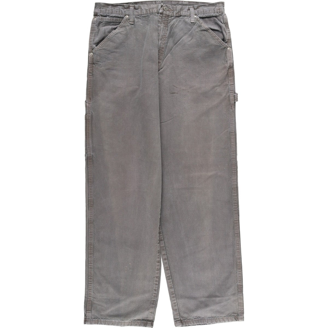 00'S Wrangler CARPENTER denim painter pants for men, equivalent to W34 cotton Khaki type Vintage Second Hand