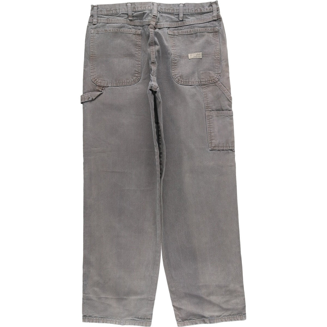 00'S Wrangler CARPENTER denim painter pants for men, equivalent to W34 cotton Khaki type Vintage Second Hand
