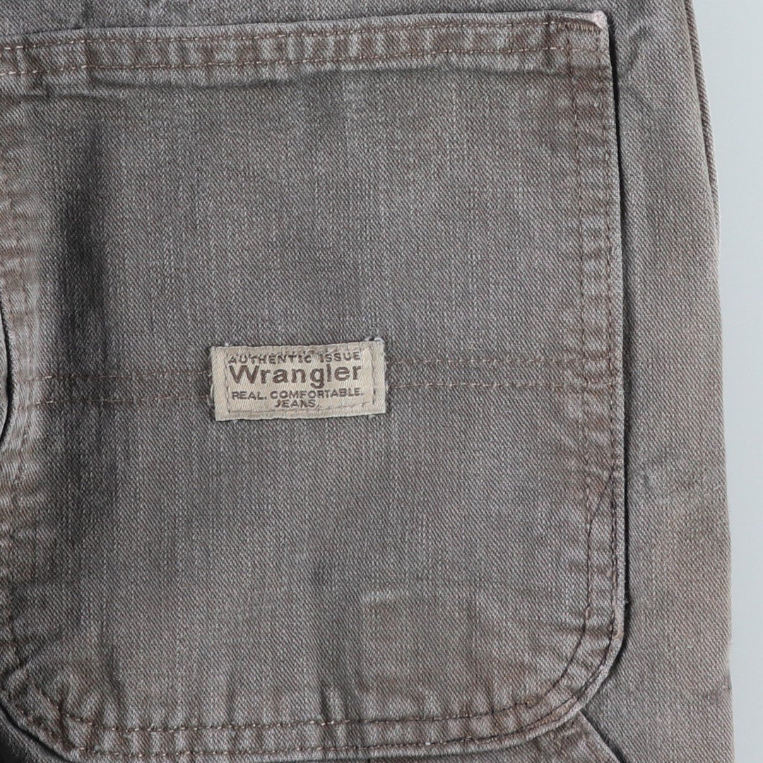 00'S Wrangler CARPENTER denim painter pants for men, equivalent to W34 cotton Khaki type Vintage Second Hand