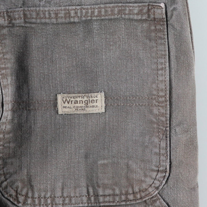 00'S Wrangler CARPENTER denim painter pants for men, equivalent to W34 cotton Khaki type Vintage Second Hand