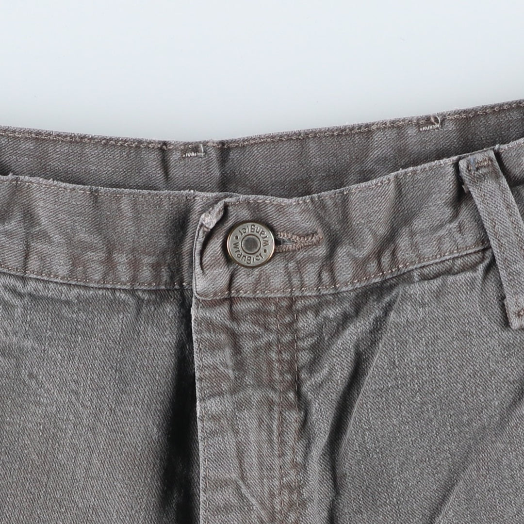 00'S Wrangler CARPENTER denim painter pants for men, equivalent to W34 cotton Khaki type Vintage Second Hand