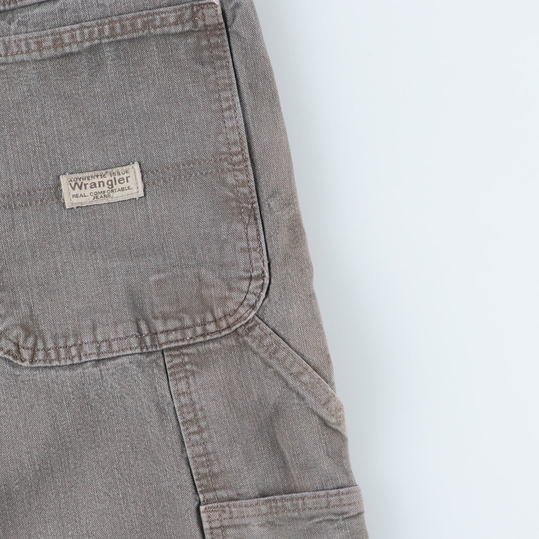 00'S Wrangler CARPENTER denim painter pants for men, equivalent to W34 cotton Khaki type Vintage Second Hand