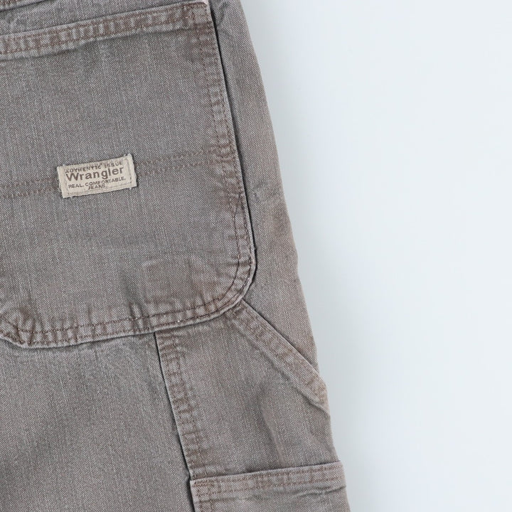 00'S Wrangler CARPENTER denim painter pants for men, equivalent to W34 cotton Khaki type Vintage Second Hand