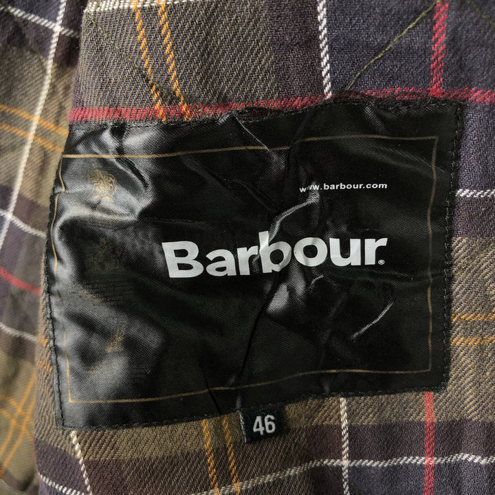 Barbour padded quilted vest, size 46, men's XL polyamide Khaki type sage green Vintage Second Hand