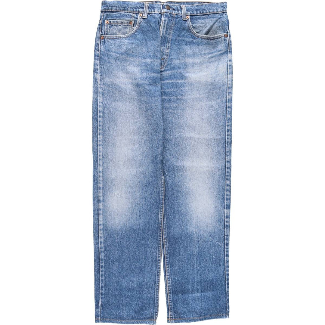90'S Levi's 505-0216 Tapered Denim Pants, Made in USA, Men's, Size W33, Vintage cotton blue type Vintage Second Hand