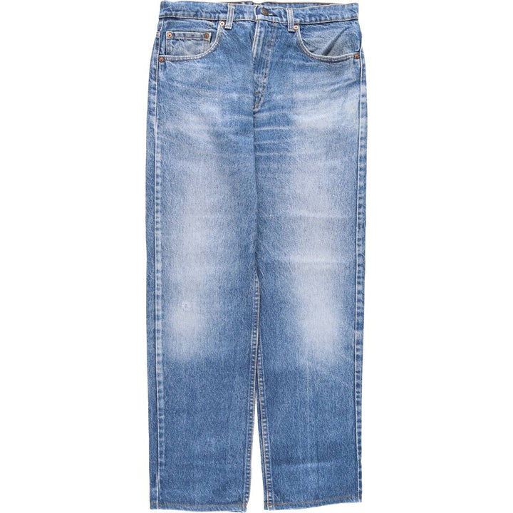 90'S Levi's 505-0216 Tapered Denim Pants, Made in USA, Men's, Size W33, Vintage cotton blue type Vintage Second Hand
