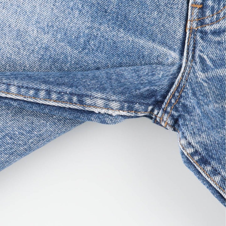 90'S Levi's 505-0216 Tapered Denim Pants, Made in USA, Men's, Size W33, Vintage cotton blue type Vintage Second Hand