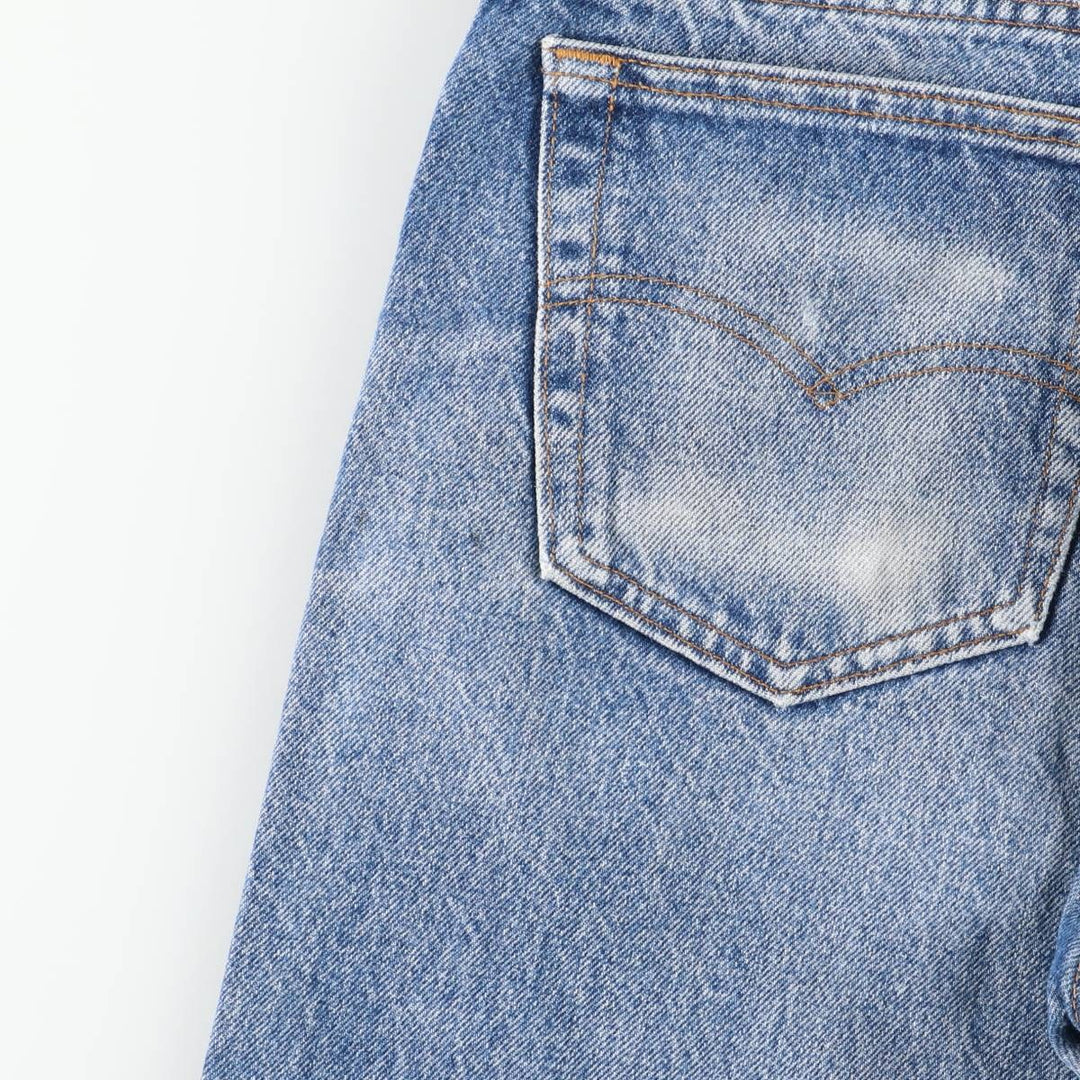 90'S Levi's 505-0216 Tapered Denim Pants, Made in USA, Men's, Size W33, Vintage cotton blue type Vintage Second Hand