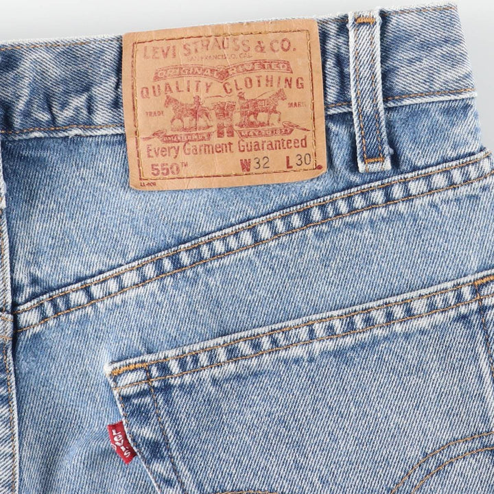 90'S Levi's 550 Relaxed Fit Tapered Denim Pants Men's W32 Vintage cotton Blue type light blue Vintage Second Hand