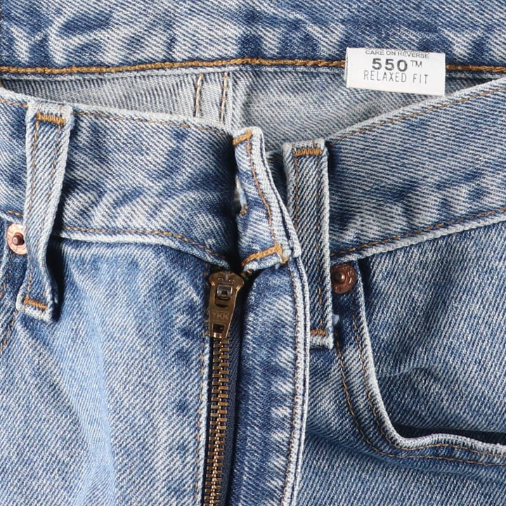 90'S Levi's 550 Relaxed Fit Tapered Denim Pants Men's W32 Vintage cotton Blue type light blue Vintage Second Hand