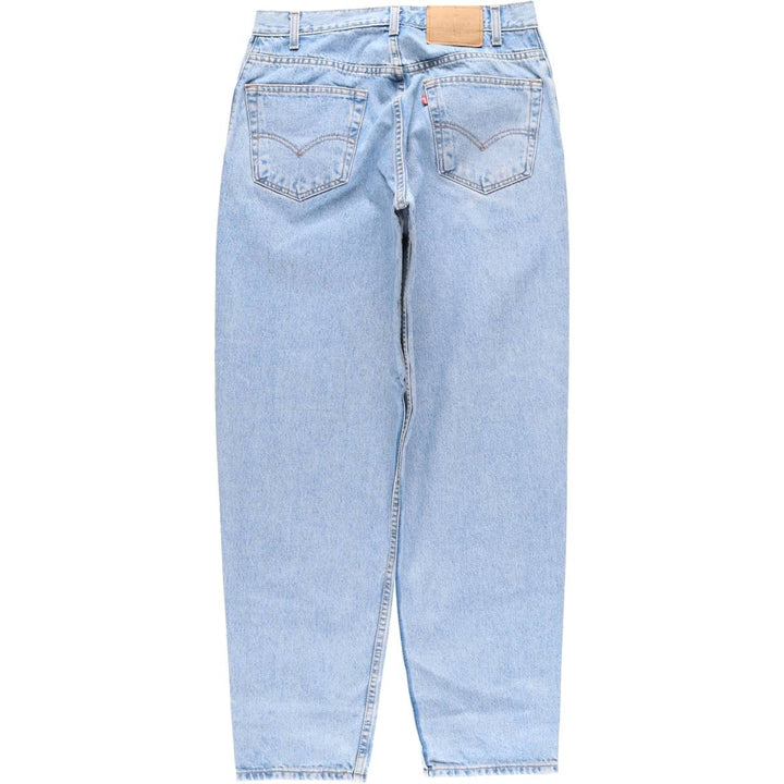 00'S Levi's 560 LOOSE FIT TAPERED LEG tapered denim pants for men, size w33 cotton Blue type light blue Vintage Second Hand