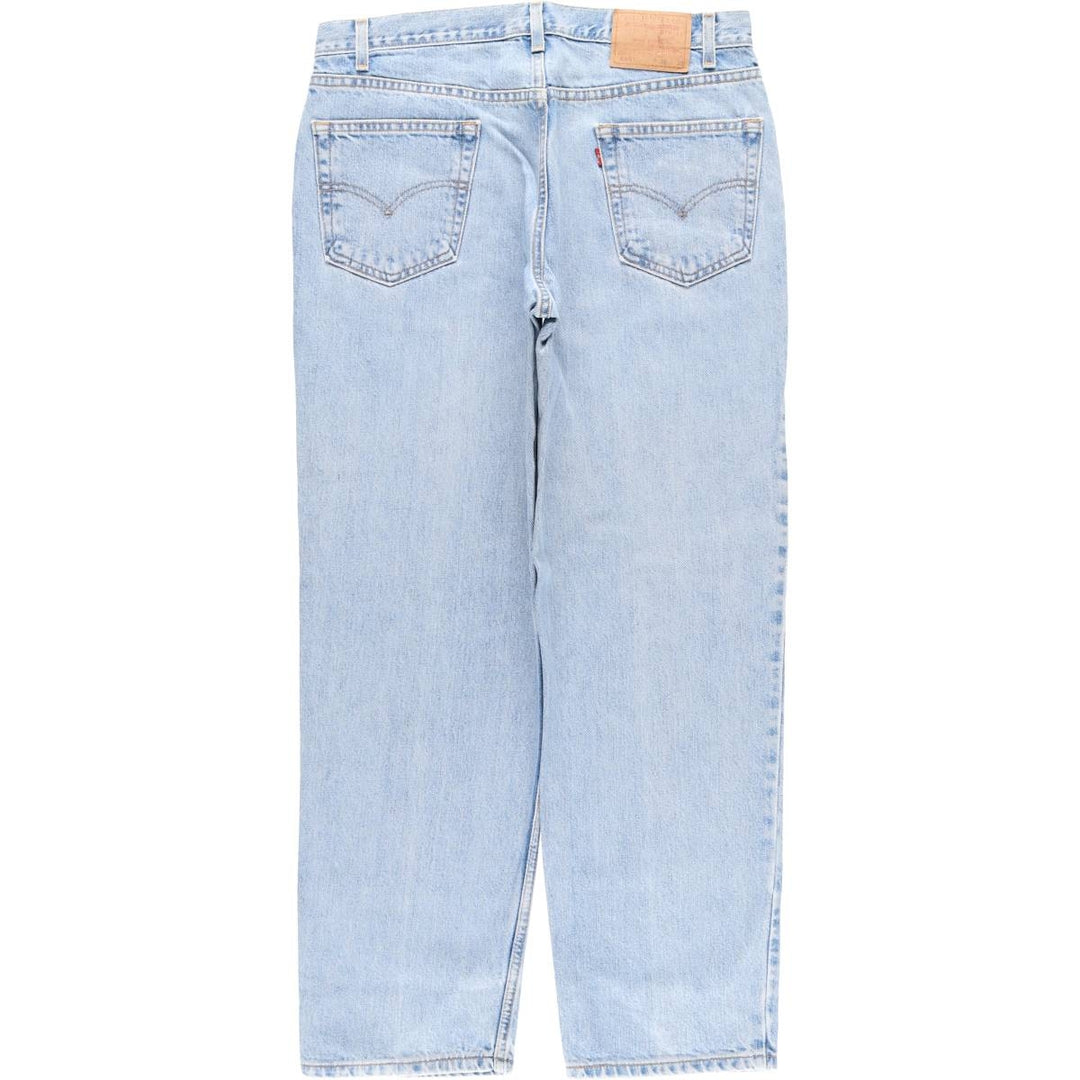 2000'S Levi's 550 Relaxed Fit Tapered Denim Pants, Men's Size 36 cotton Blue type light blue Vintage Second Hand