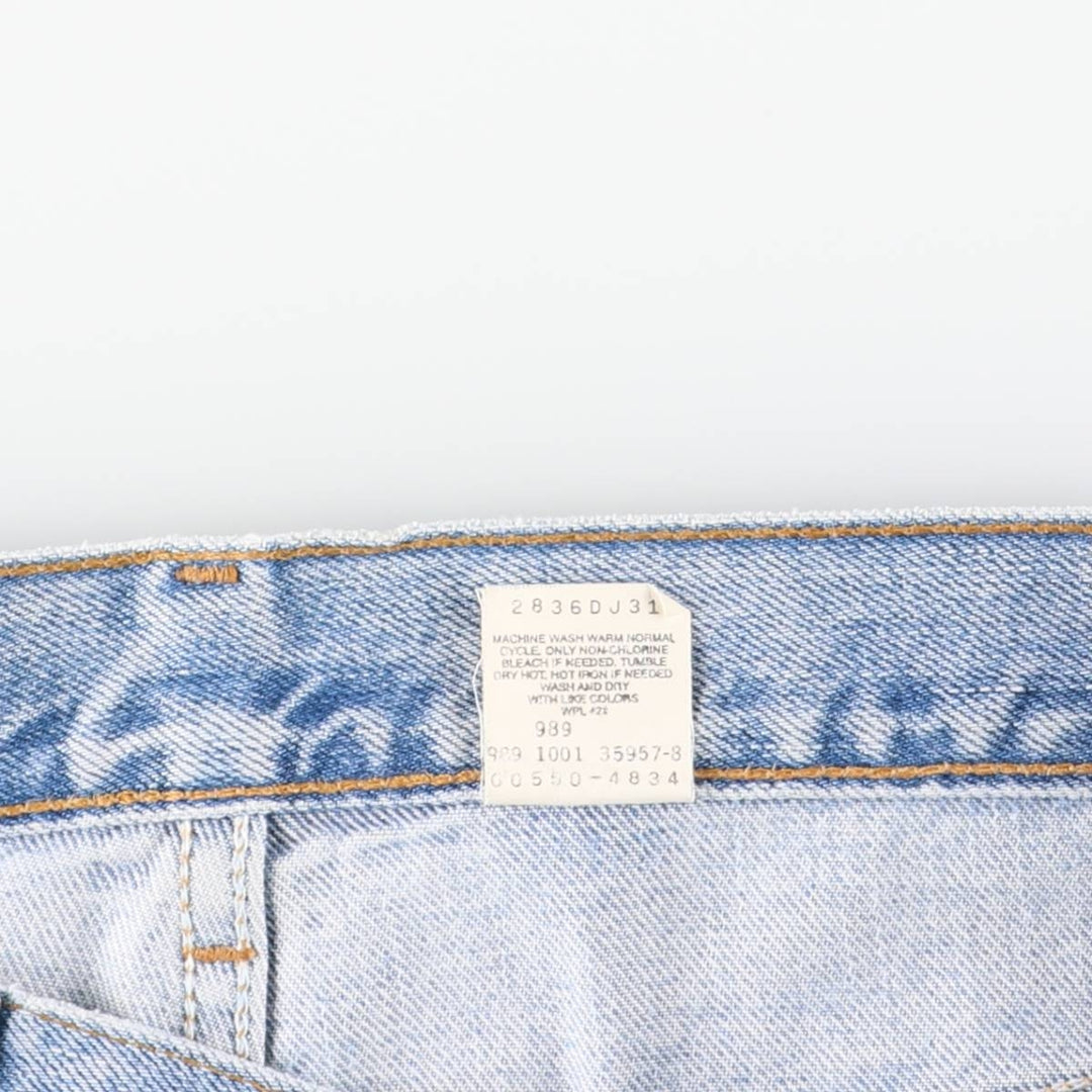 2000'S Levi's 550 Relaxed Fit Tapered Denim Pants, Men's Size 36 cotton Blue type light blue Vintage Second Hand