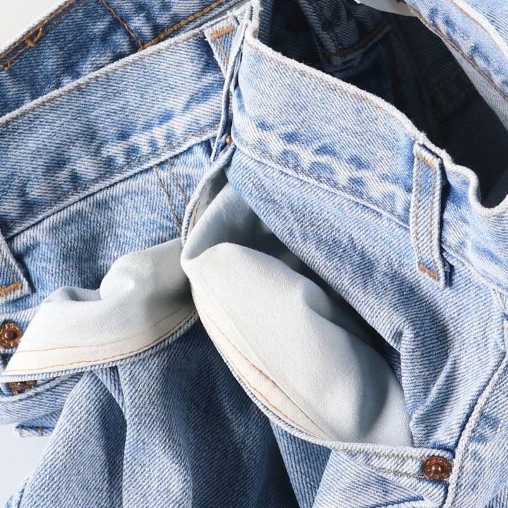 2000'S Levi's 550 Relaxed Fit Tapered Denim Pants, Men's Size 36 cotton Blue type light blue Vintage Second Hand