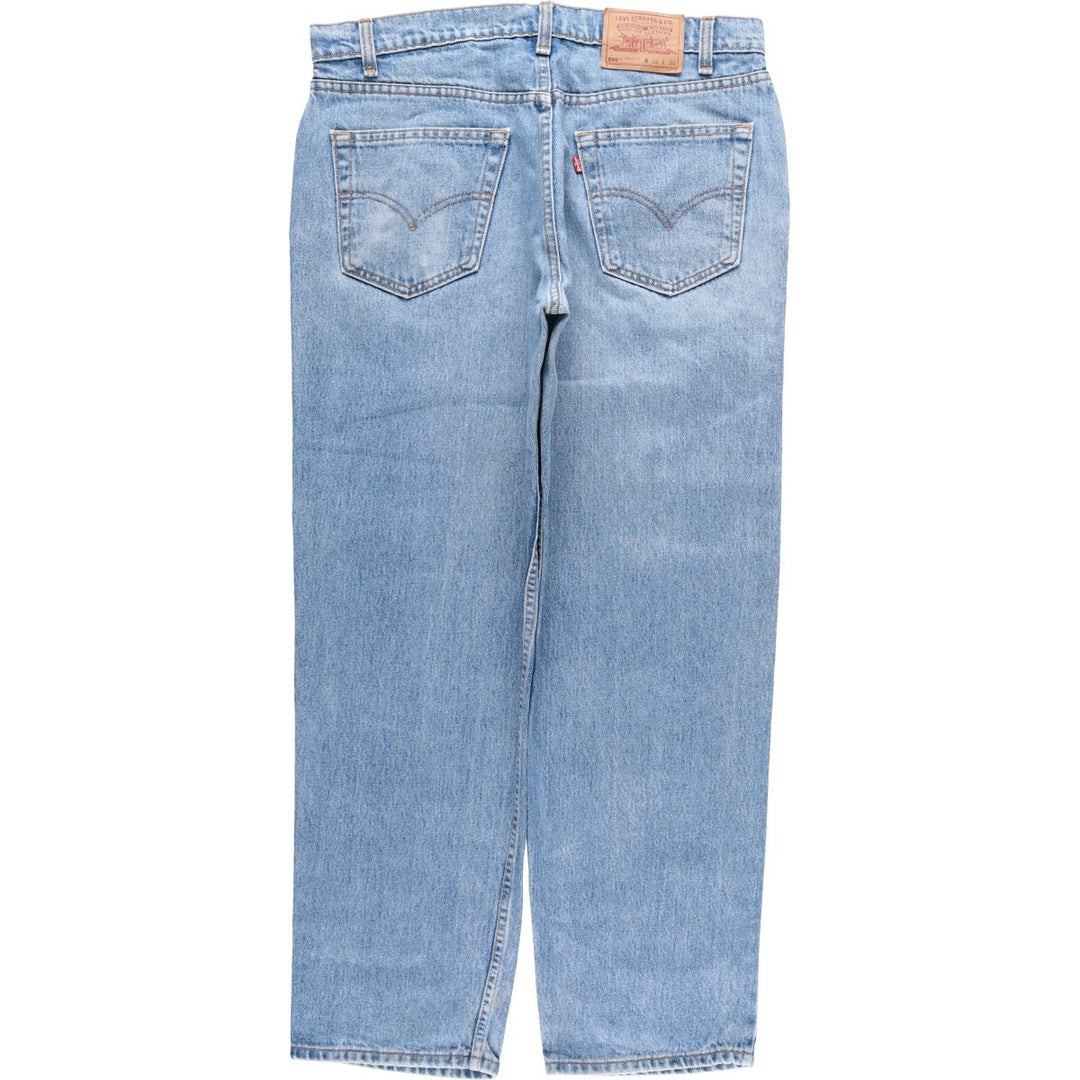 90'S Levi's 550-4891 Relaxed Fit Tapered Denim Pants, Made in Canada, Men's Size 36, Vintage cotton blue type Vintage Second Hand