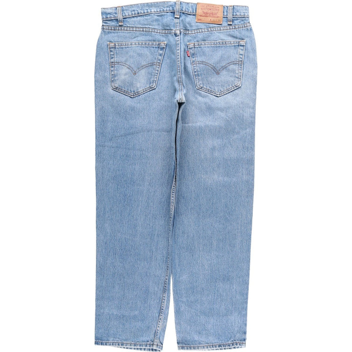 90'S Levi's 550-4891 Relaxed Fit Tapered Denim Pants, Made in Canada, Men's Size 36, Vintage cotton blue type Vintage Second Hand