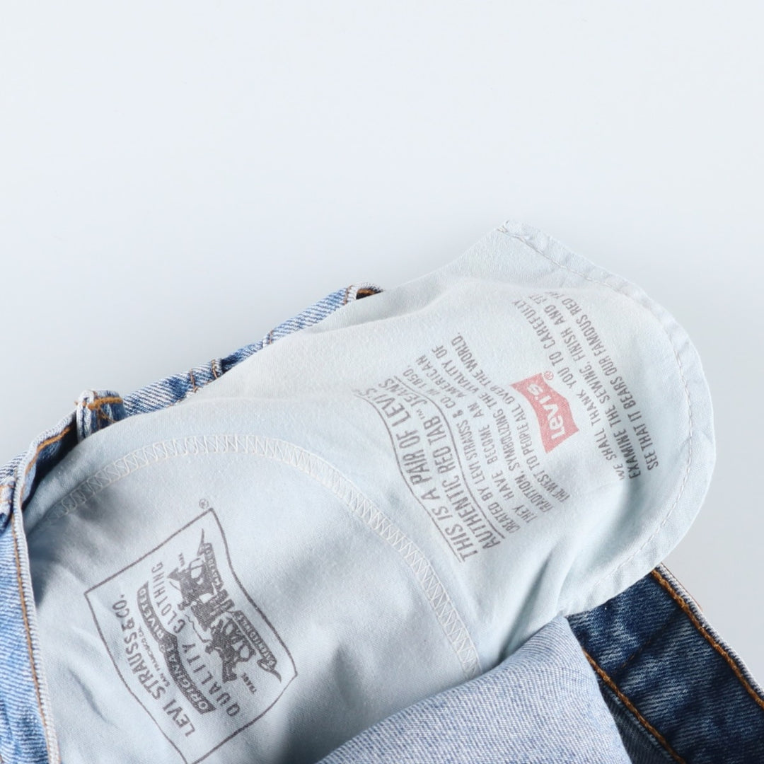 90'S Levi's 550-4891 Relaxed Fit Tapered Denim Pants, Made in Canada, Men's Size 36, Vintage cotton blue type Vintage Second Hand
